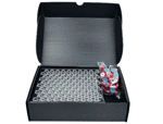 Show details for 20.0 ml headspace vial with magnetic Bi-metal Cap, silver and red, 8.0 mm centre hole Picture of 20.0 ml headspace vial with magnetic Bi-metal Cap, silver and red, 8.0 mm centre hole