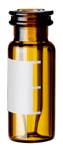 Toon details voor 0.3 ml vial with integrated bottom-bonded micro-insert, 11 mm crimp neck with label and filling lines Afbeelding van 0.3 ml vial with integrated bottom-bonded micro-insert, 11 mm crimp neck with label and filling lines