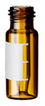 Toon details voor 0.3 ml vial with integrated bottom bonded micro-insert, 9 mm screw neck with label and filling lines, Afbeelding van 0.3 ml vial with integrated bottom bonded micro-insert, 9 mm screw neck with label and filling lines,