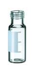 Afbeelding van 1.5 ml clear short thread vial with label, silanized