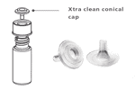 Afbeelding van Xtra life clean conical cap, 4 mL (12 pcs)