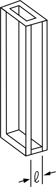 Afbeelding van 1 MM SHORT PATH CELL. GLASS