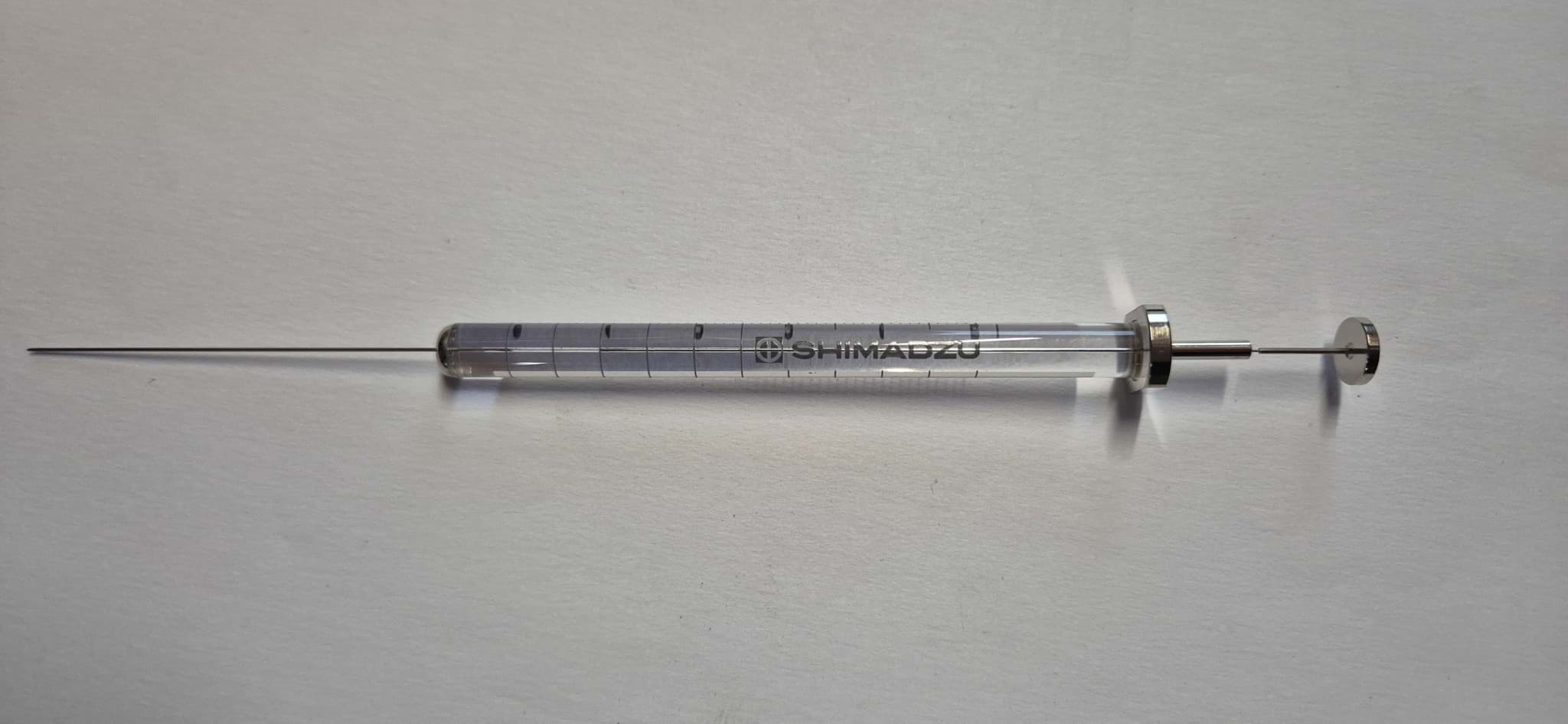 Afbeelding van Syringe; 5 µl; fixed needle; 26G; 50 mm needle length; beveled tip